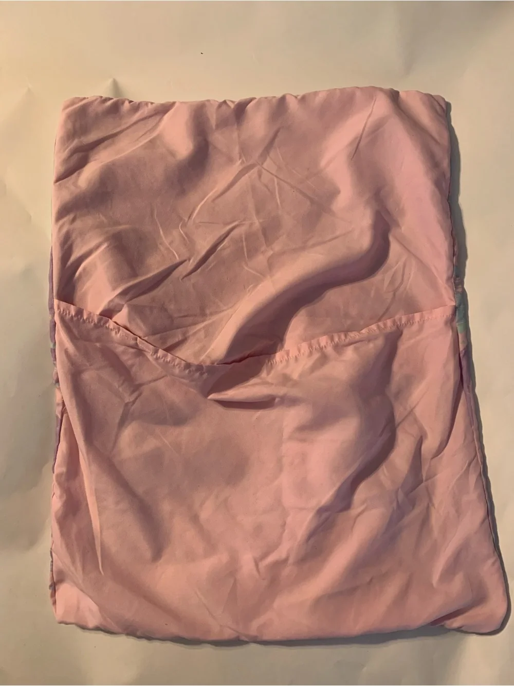 Y2K Pastal Pink Purple Swirl Marble Satin Pillowcase Standard Size Envelope Clos